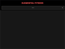 Tablet Screenshot of elemental-fitness.com